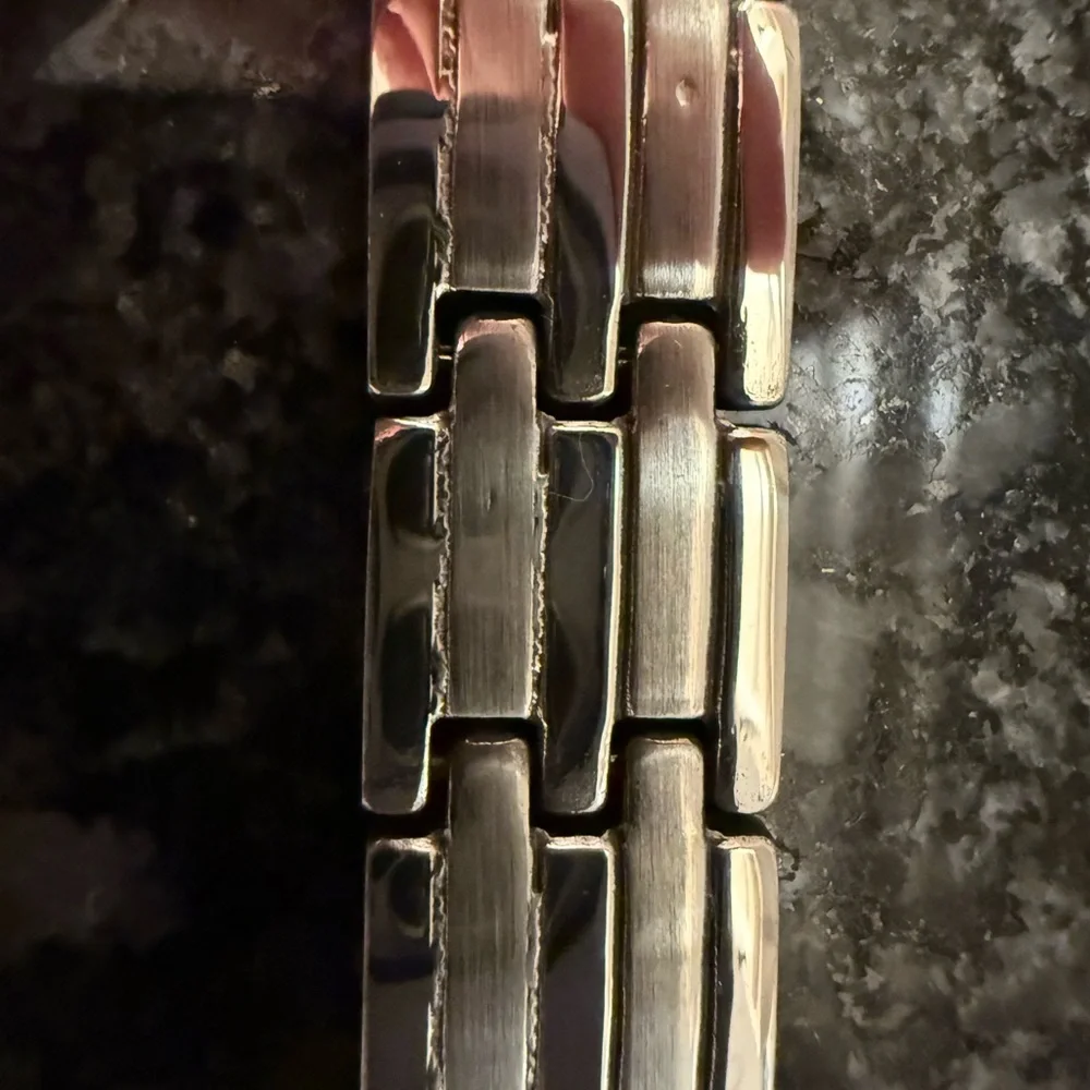 Stainless Steel Silver Link Watch Band Style Bracelet